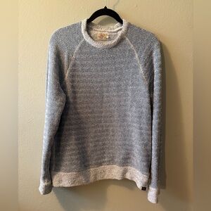 Faherty Brand Men’s Sweatshirt | Size Small | Blue Heather | Soft & Stylish |